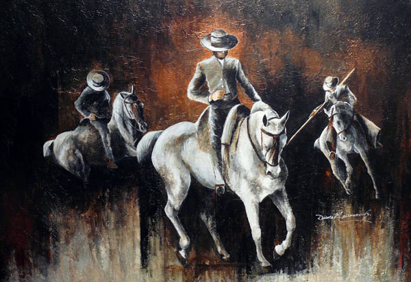 Acrylique sur toile, 36 x 48 po, vendu